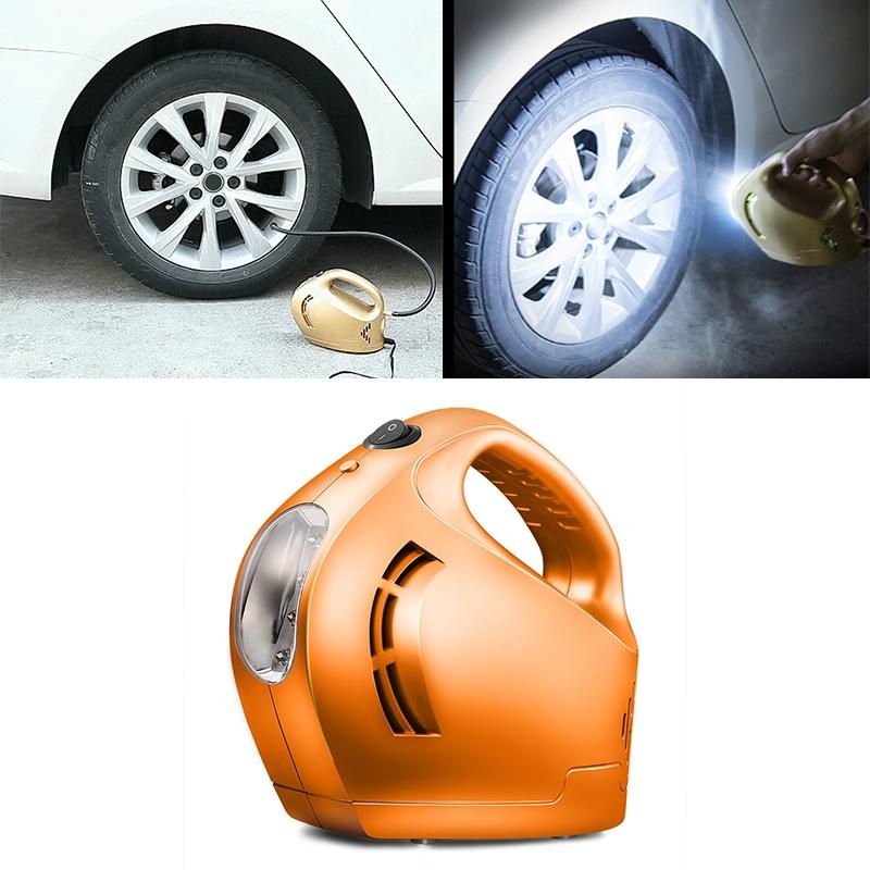 Portable Car Tire Inflator Air Compressor with Digital Tire Pressure Gauge & LED Emergency Light