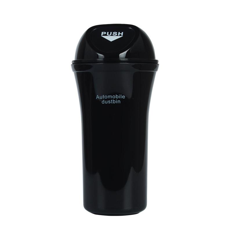 Cup Holder Car Trash Can with Spring Lid Multifunctional Car Interior Organizer