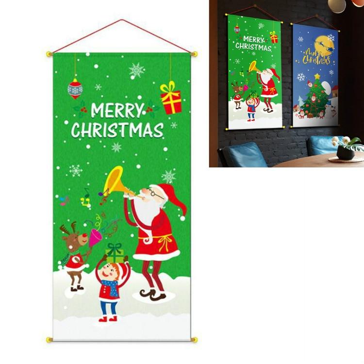 Festive Cloth Christmas Poster for Holiday Party and Commercial Christmas Decorations