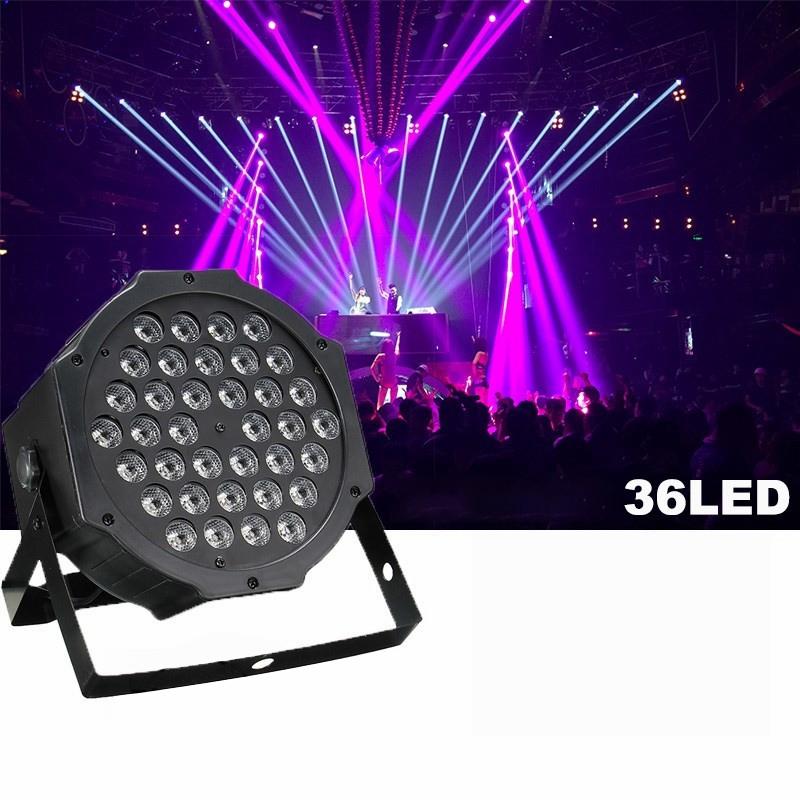 36W UV LED PAR Light 36-LED Purple Black Light for Stage, DJ and Party Lighting