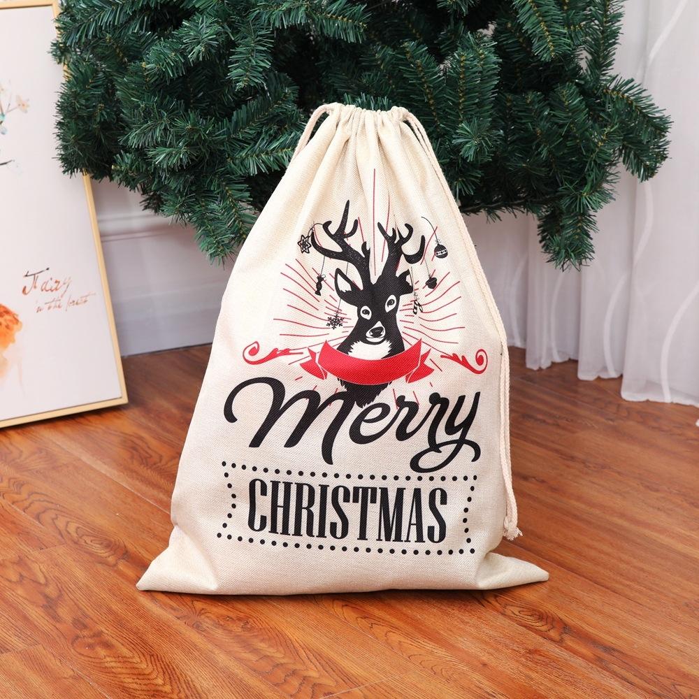 Christmas Gift Bag Santa Sack for Presents, Candy and Holiday Decor