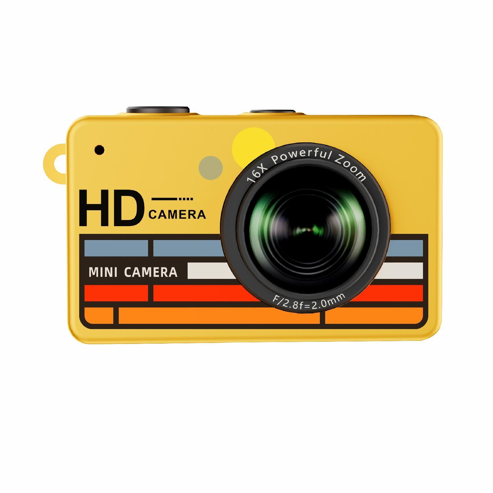 1080P Mini Camera, Ultra-Light Thumb Camera with 16X Zoom & Type-C Charging