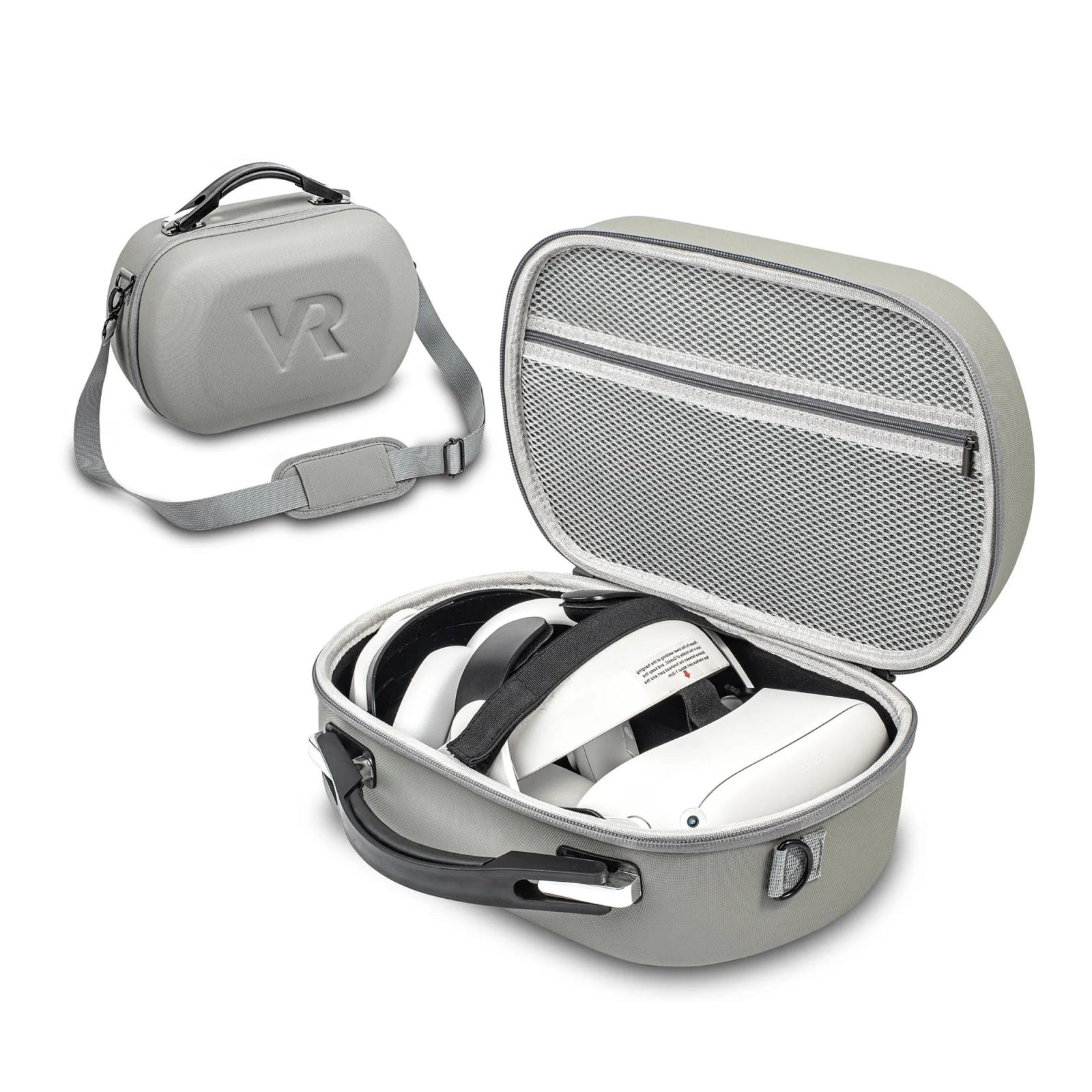 Meta Quest Carrying Case Large Capacity Hard Shell VR Headset Travel Case for Quest 3S, 3, 2, Pro & Pico 4