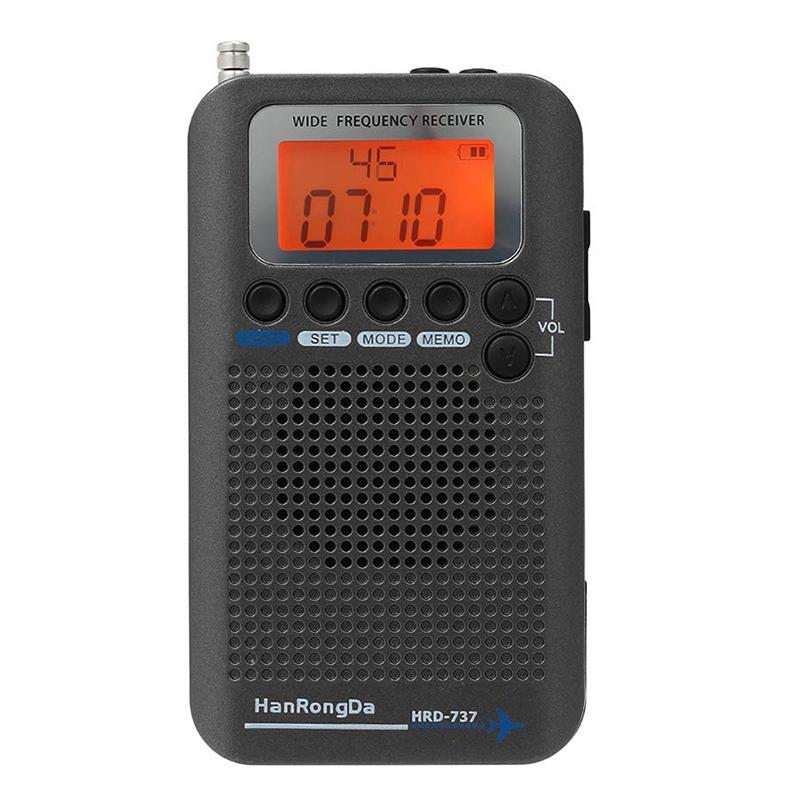 Aircraft Band Radio Portable Wideband Receiver with AM FM SW CB VHF