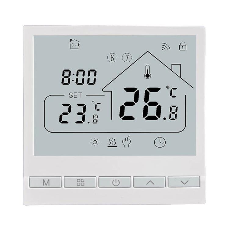 Smart WiFi Floor Thermostat with Tuya App Control and Weekly Programming