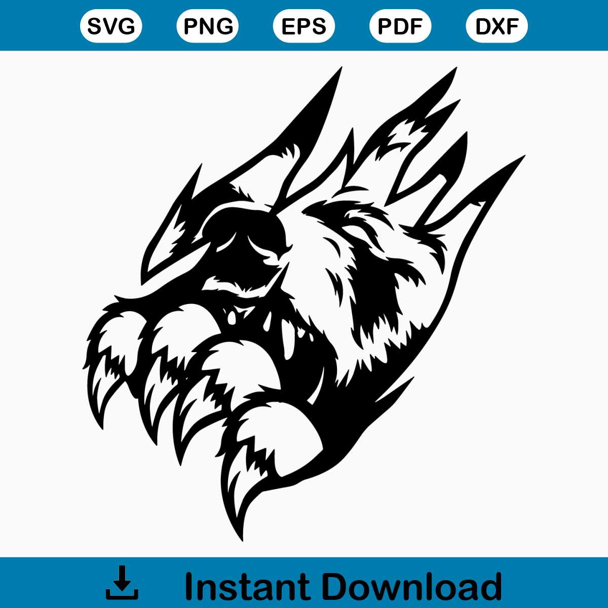 Bear Scratch Svg | Claw Scratch Svg | Bear Claw Svg | Bear S - Inspire