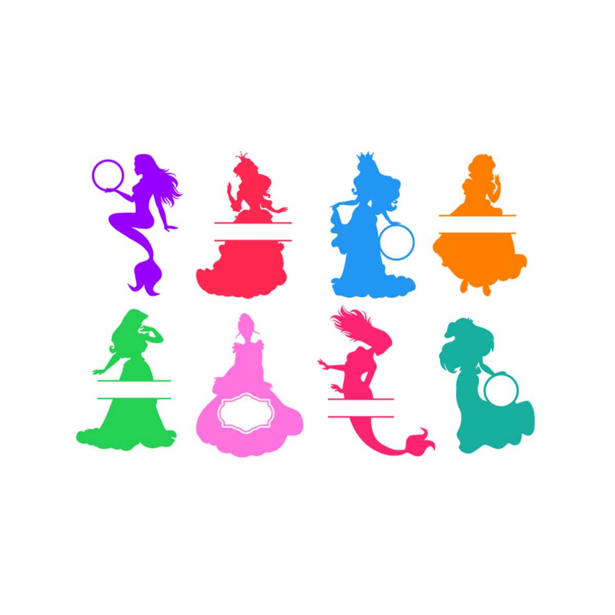 Customized Disney Princess Svg, Disney Svg, Disney Princess - Inspire