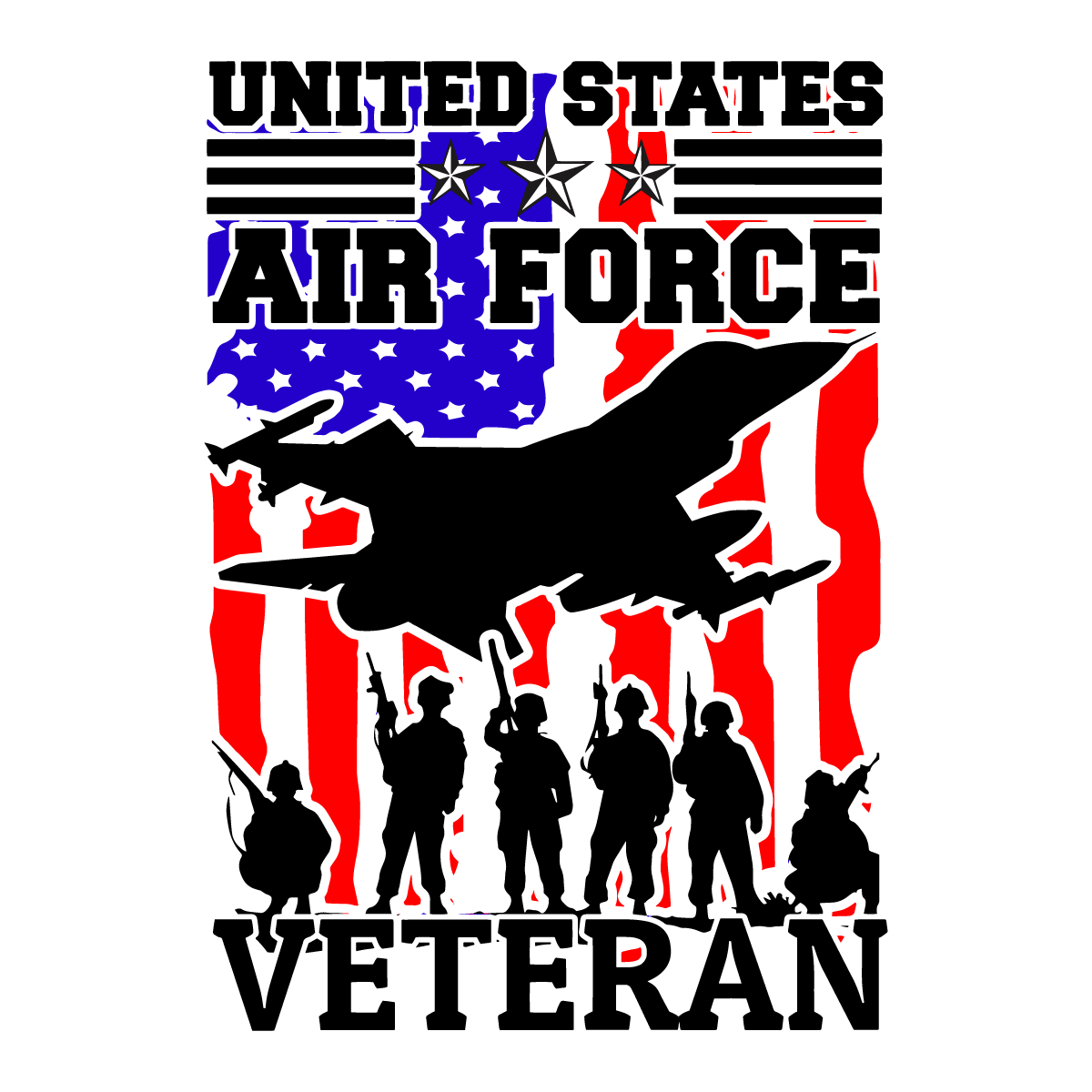 U.S. Air Force Svg Digital Download Files | Inspire Uplift