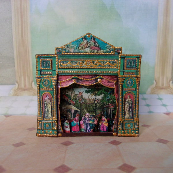Theater for puppets. Dollhouse miniature.1:12 scale. | Inspire Uplift