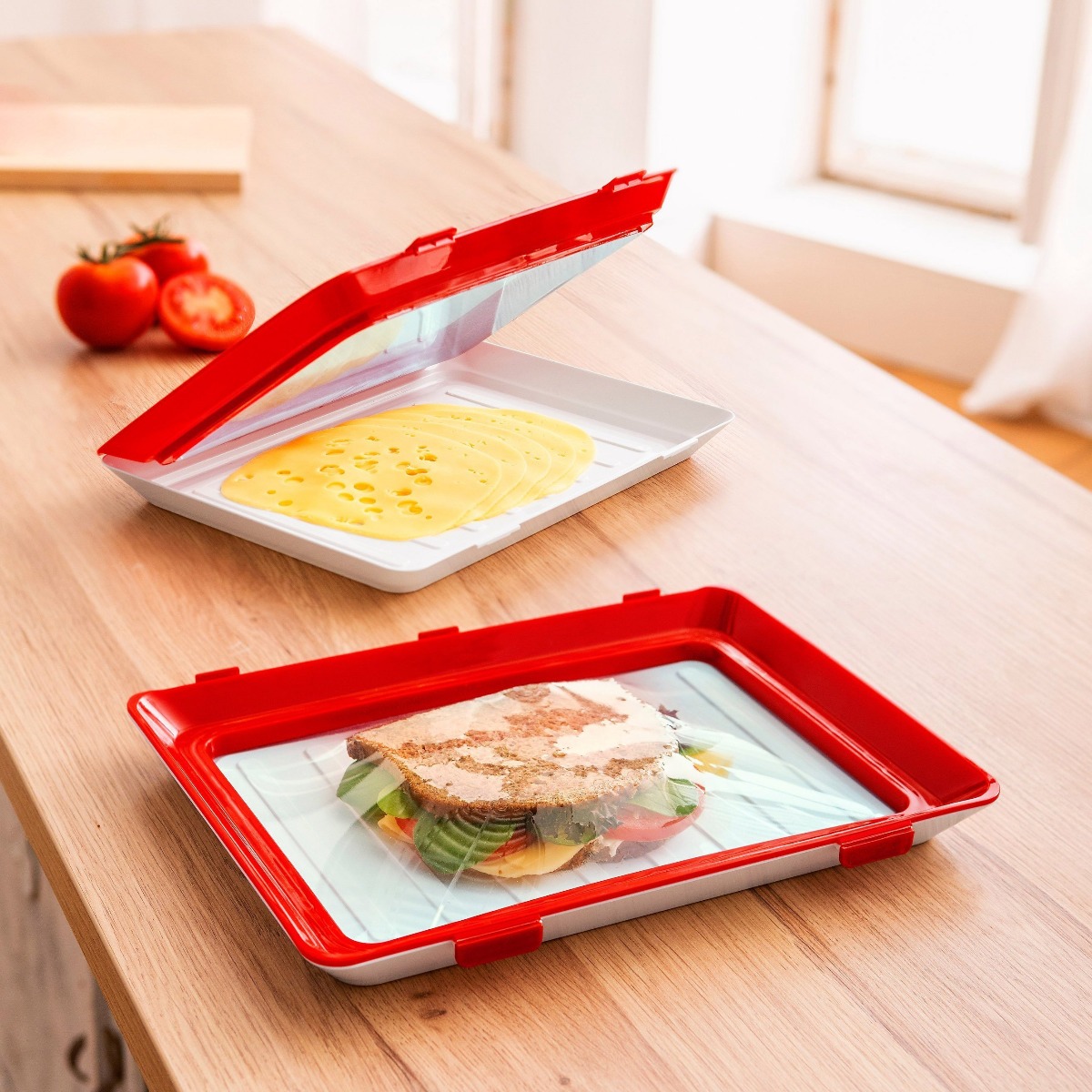 Stackable Food Saving Trays W/ Vacuum Seal - Inspire Uplift