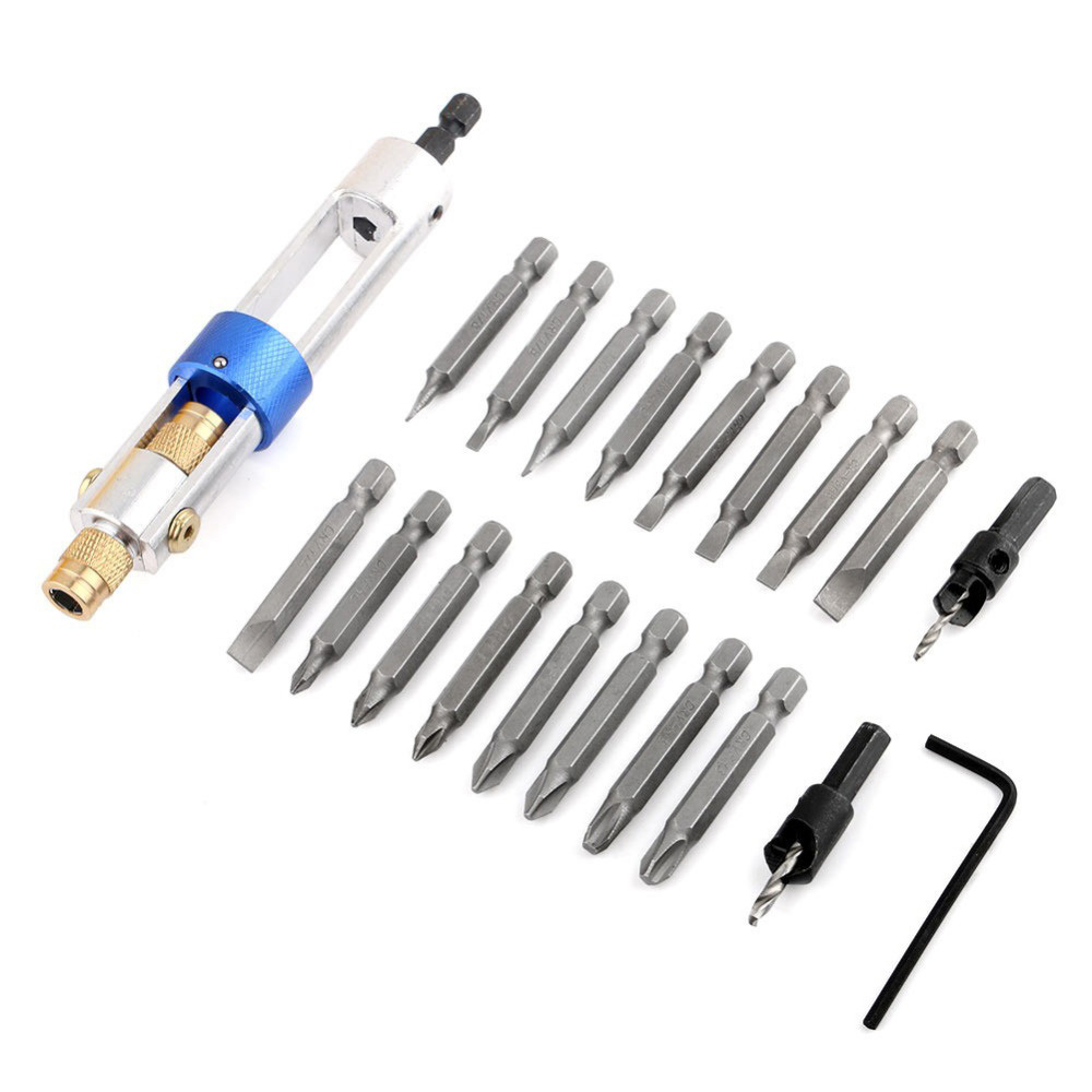 Complete 20 Piece Drill Flip Drive Set Kit
