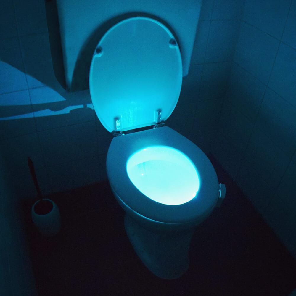 Motion Activated Disco Toilet Bowl Light - GEEKYGET