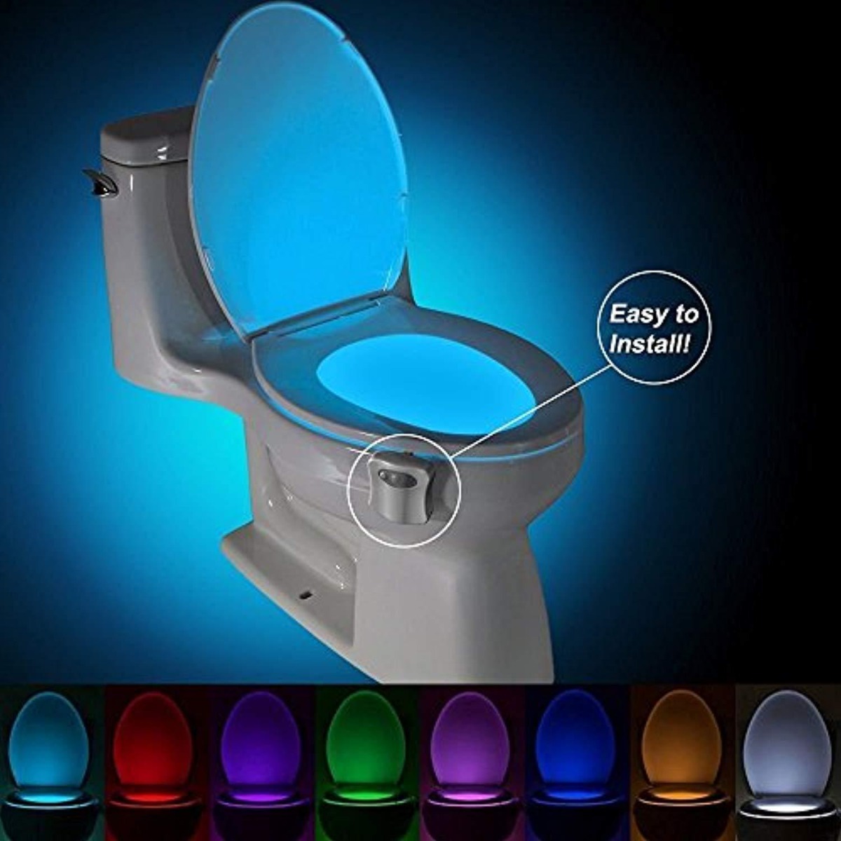 Galactika LED-lighted toilet seat