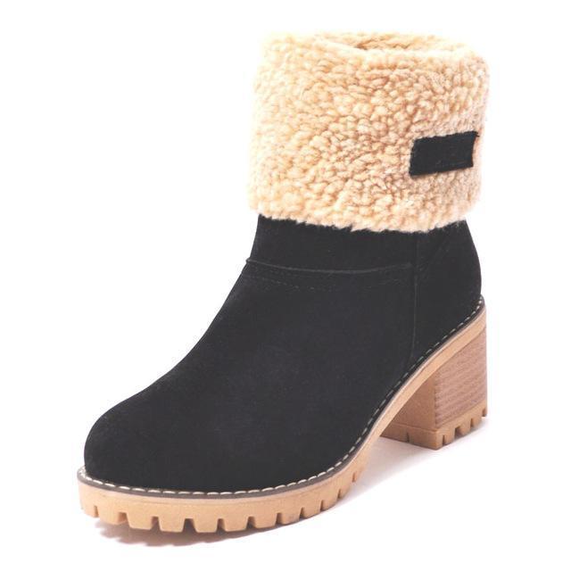 women's winter boots with heel