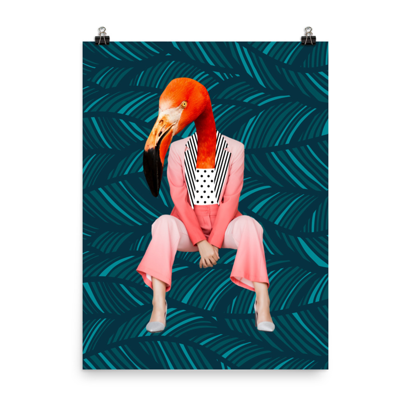 Bird Sitting Poster