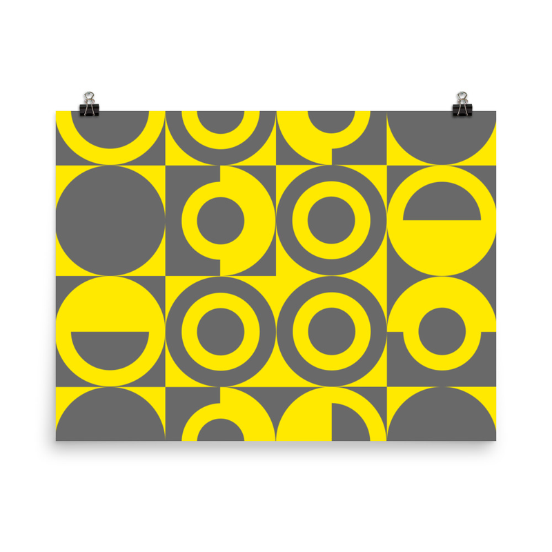 Abstract Yellow Poster Inspire Uplift