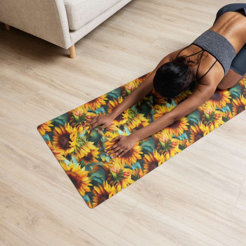 ALIEN SUNFLOWER YOGA MAT