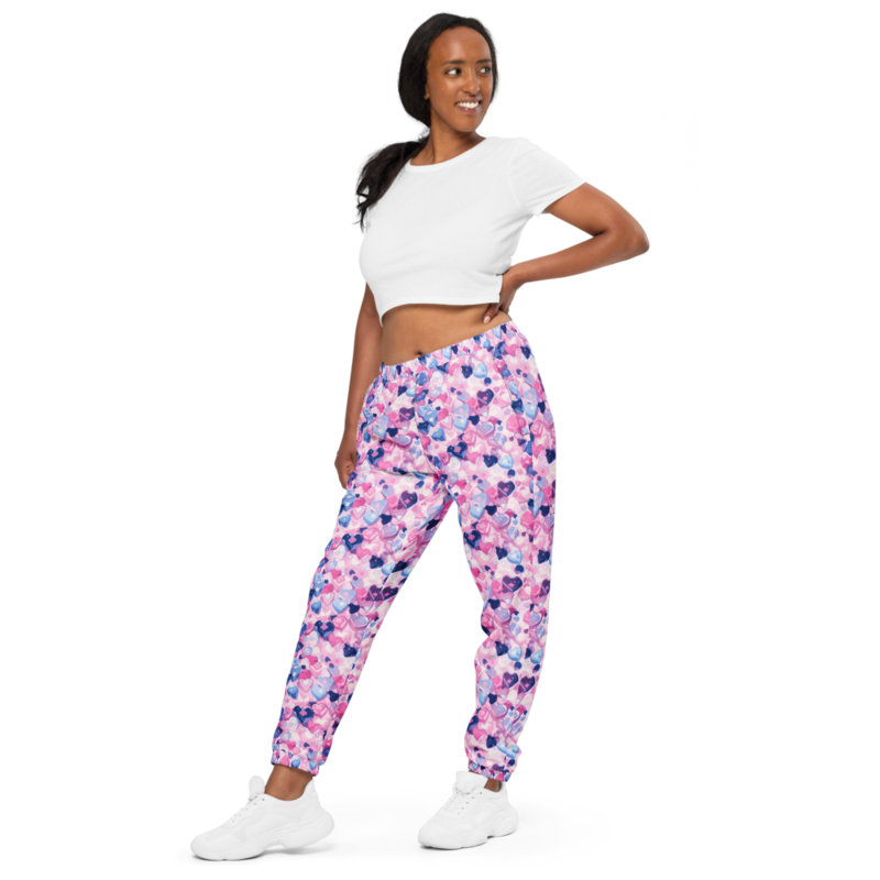PINNED HEART UNISEX TRACK PANTS
