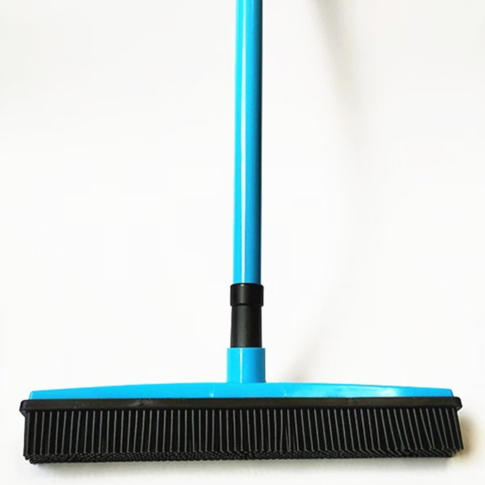 Rubber Broom Brush With Squeegee For Hair, Dust & Spills Inspire Uplift