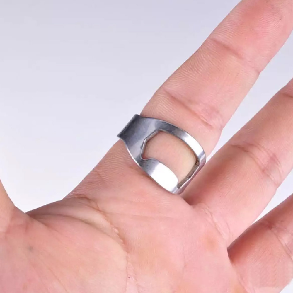 Stainless Steel Bottle Cap Opener Ring Inspire Uplift