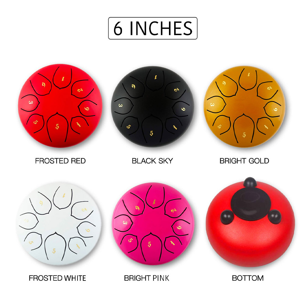 8-Tune Steel Tongue Drum & Hang Drum
