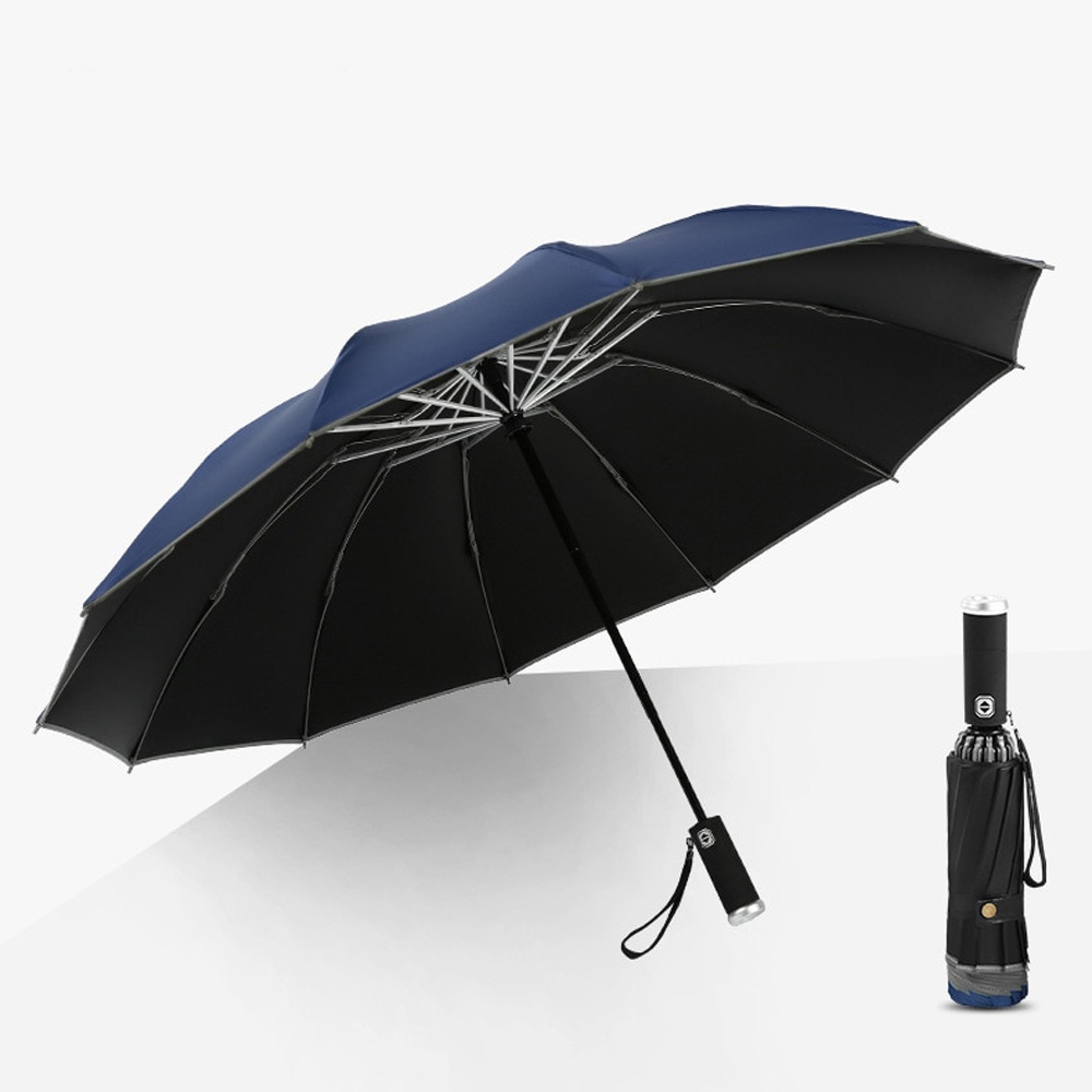12Ribbed Inverted Umbrella With LED Inspire Uplift